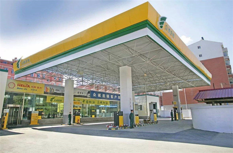 长治加气站钢结构网架案例7